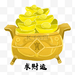 金色财运图片_祝福语系列之求财运