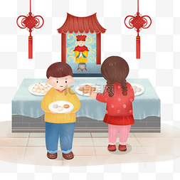 中国过年祭拜
