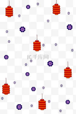 折纸灯笼图片_手绘新年折纸灯笼背景