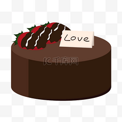 草莓巧克力情人节蛋糕