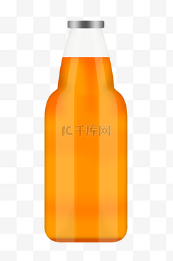 橙色橙汁图片_橙色瓶子橙汁