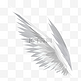 白色飞行的翅膀插图