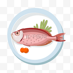 手绘海鲜海鱼插画