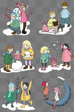 暖冬童话少女风卡通手绘合集