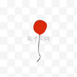 红色的气球免抠图