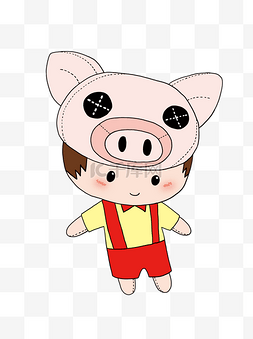 卡通粉红小猪图片_粉红小猪布艺公仔卡通玩具