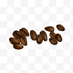 手绘插画咖啡豆图片_咖啡豆