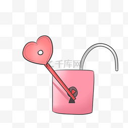 红色钥匙锁子