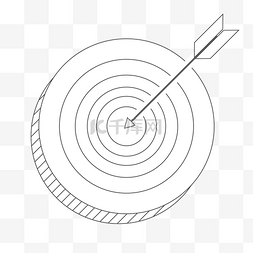 灰色简约靶子射箭