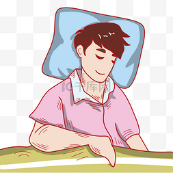 睡觉的枕头图片_睡觉的男人
