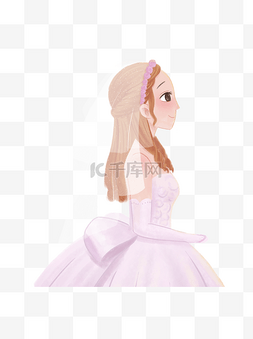 520人物素材图片_穿婚纱的美丽新娘人物设计可商用
