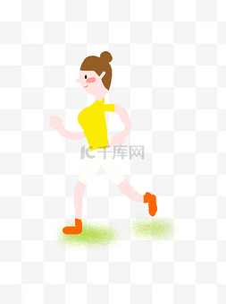 跑步的美女图片_晨练跑步健身运动的美女