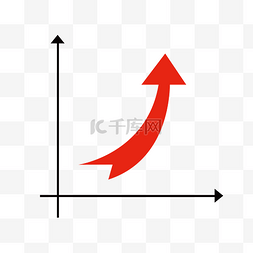 分层主图图片_卡通上升箭头涨价的标识PSD分层