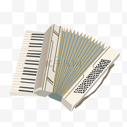手绘乐器手风琴