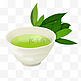 一碗绿茶插图装饰