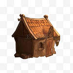 游戏场景概念设定欧美风小木屋房子