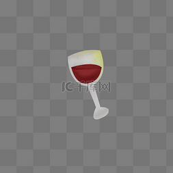 葡萄酒玻璃高脚杯图片_红酒杯玻璃手绘插画