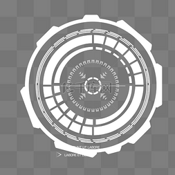 圆形科技感图案图片_科技感圆形边框装饰