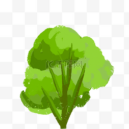 繁茂枯萎图片_枝叶繁茂的绿色大树