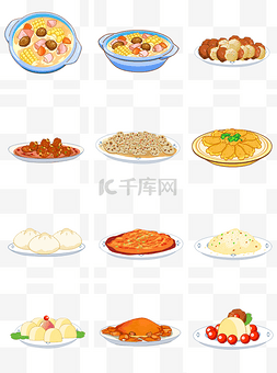 美味蛋炒饭图片_卡通美食佳肴菜品