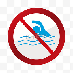 此处危险禁止攀爬图片_游泳风景景区标志
