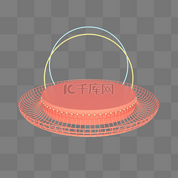 C4D立体电商淘宝舞台