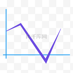 业绩矢量图片_商务矢量数据分析曲线图