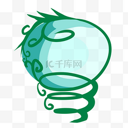 绿色低能源环保灯泡
