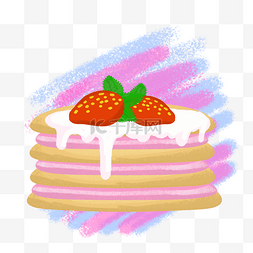 多层蛋糕蛋糕图片_草莓奶油薄饼奶油甜点甜品