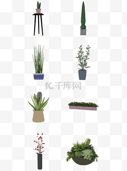 绿叶植物可商用元素