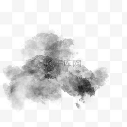 抽象水墨中国风图片_灰黑色的渲染创意图