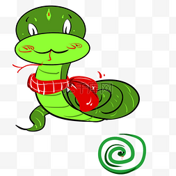 绿色可爱的蛇