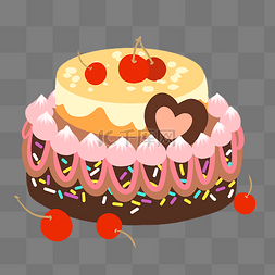 蛋糕甜食卡通插画