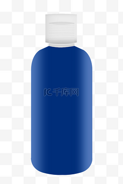 蓝色瓶子容器