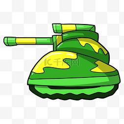作战武器绿色坦克