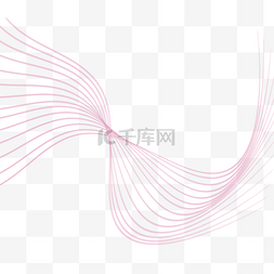 彩色装饰线条图片_彩色不规则曲线背景装饰图案免抠