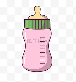 手绘奶瓶图片_卡通可爱手绘奶瓶元素设计