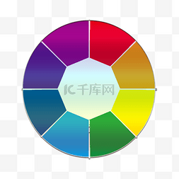 彩色圆环分析图片_彩色圆环