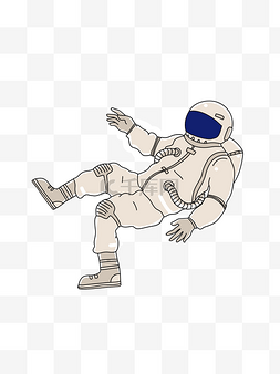 进展状态图片_太空失重状态宇航员插画PNG图片