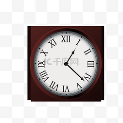 时间钟表立体图片_黑色的钟表手绘插画