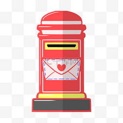 信使邮筒图片_可爱的邮筒手绘插画