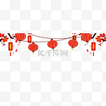 春节海报灯笼装饰