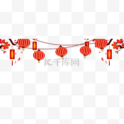 春节海报灯笼装饰