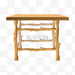 木质的小餐桌