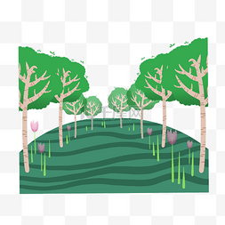 森林绿色植物