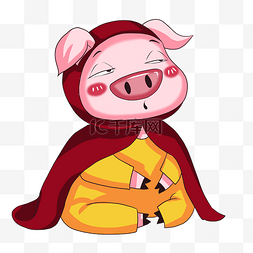 卡通风衣图片_卡通小猪猪卡通动物可爱动物