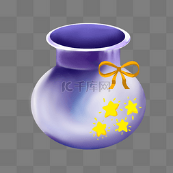 紫色的蝴蝶结图片_紫色的五角星漂流瓶
