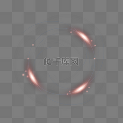 红色炫光图片_发光旋转线条光效
