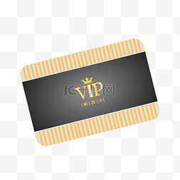 vip贵宾模板图片_手绘黄金至尊会员卡模板矢量免抠