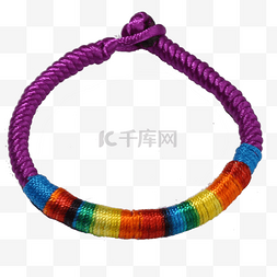 中绳子图片_紫色的五彩绳小产品